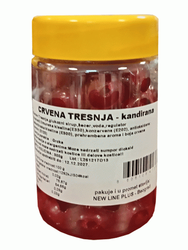 Kandirana trešnja crvena