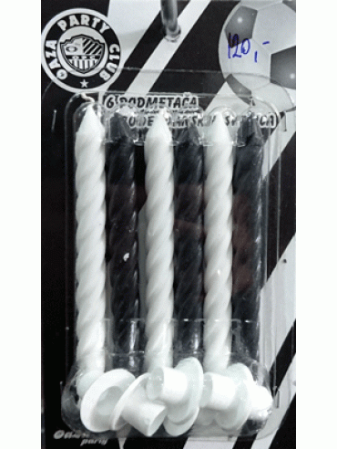 Svećice crno bele set/6