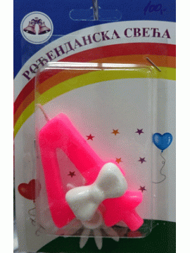 Svećica aplikacija mašna 4