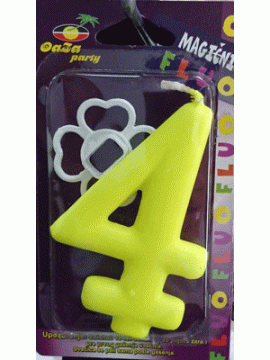 Svećica magična fluo žuta 4