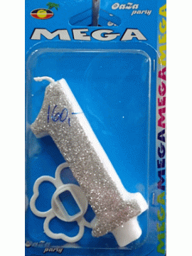 Svećica mega srebro 1