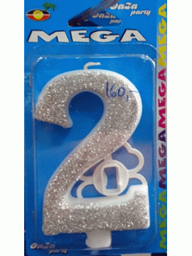 Svećica mega srebro 2