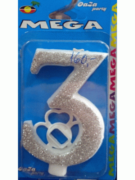 Svećica mega srebro 3
