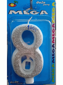 Svećica mega srebro 8