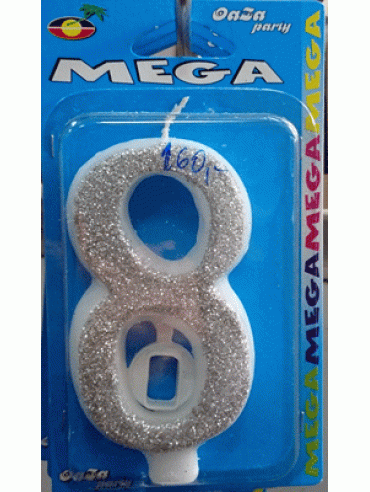 Svećica mega srebro 8