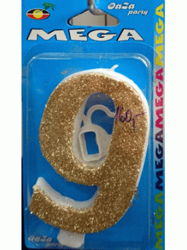 Svećica mega zlato 9