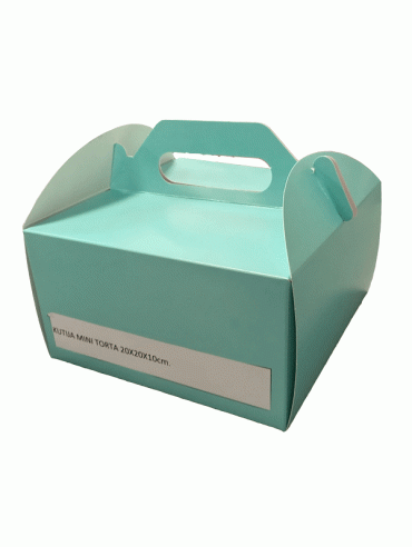 Kutija mini torta 20x20x10 plava